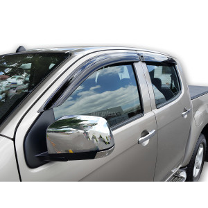 Jeu 4 déflecteurs vitre avant arrière Isuzu Dmax 2012-2020