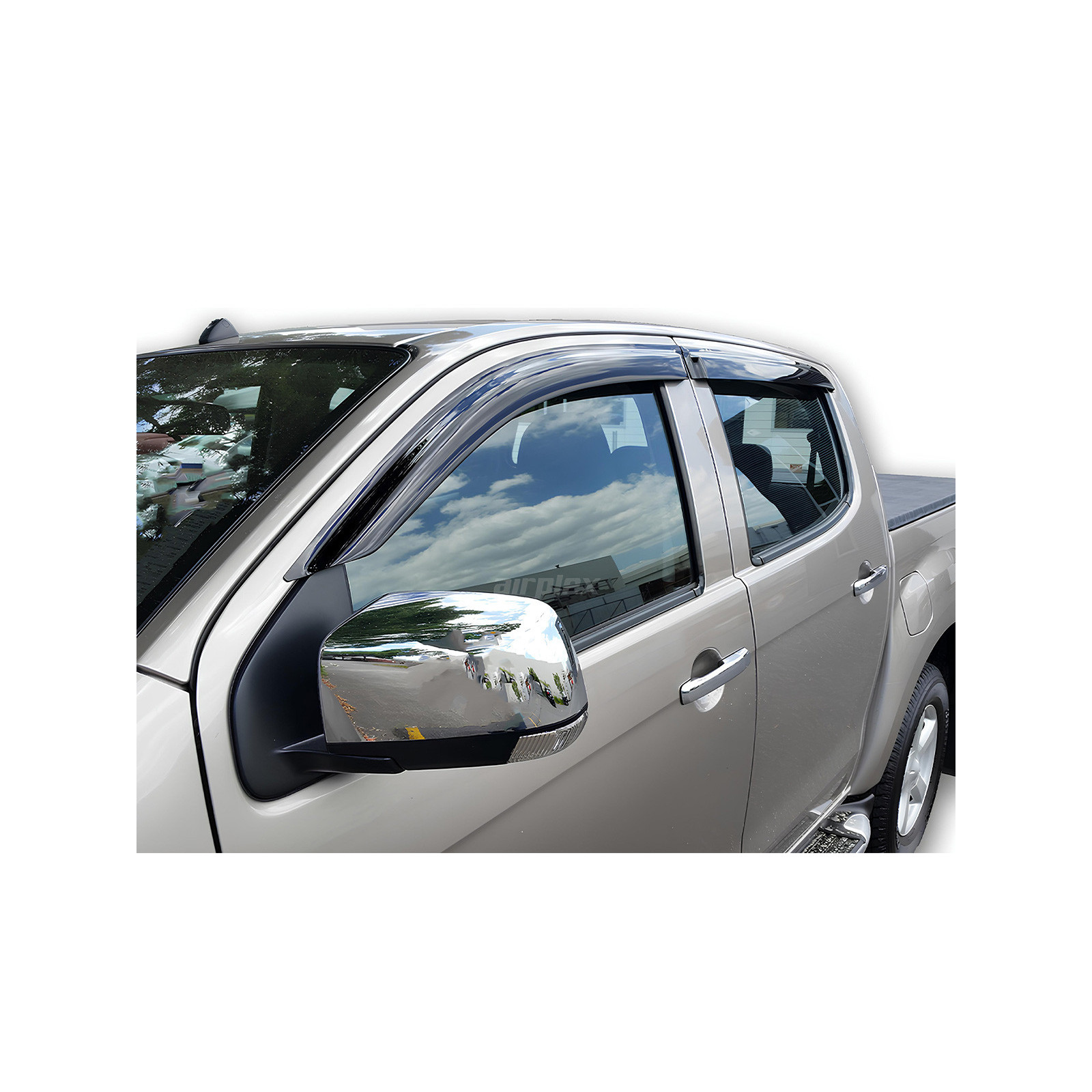 Jeu 4 déflecteurs vitre avant arrière Isuzu Dmax 2012-2020