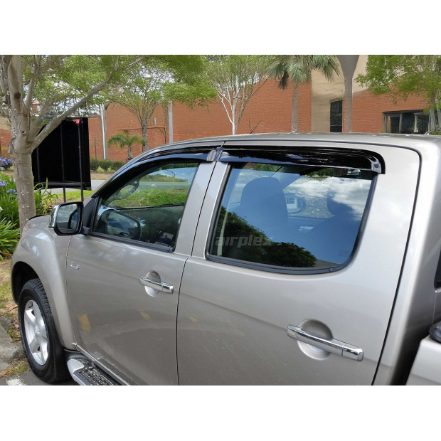 Jeu 4 déflecteurs vitre avant arrière Isuzu Dmax 2012-2020