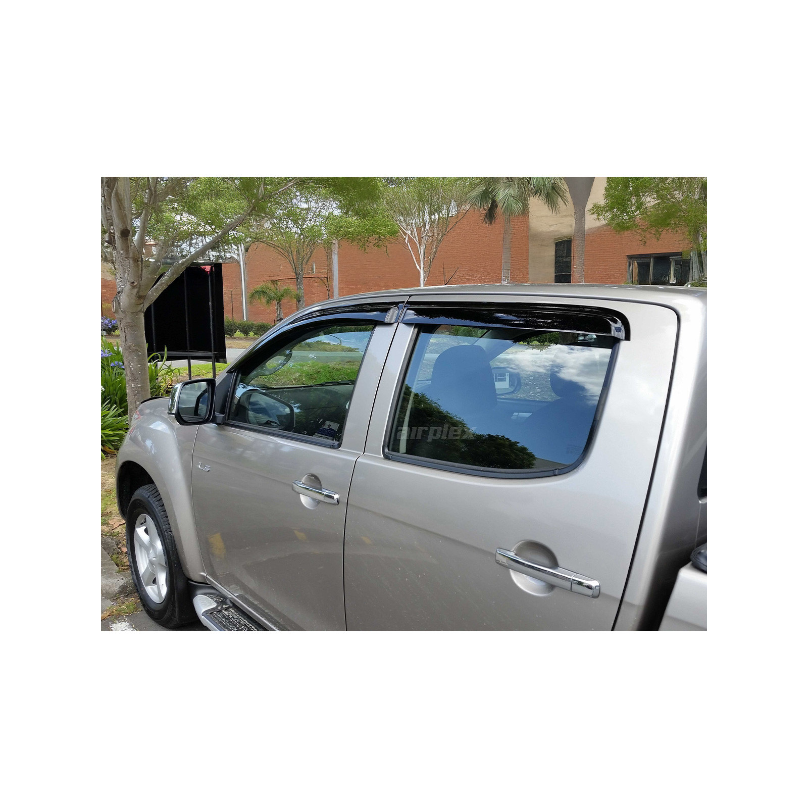 Jeu 4 déflecteurs vitre avant arrière Isuzu Dmax 2012-2020