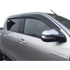 Jeu 4 déflecteurs vitre avant et arrière Hilux Revo
