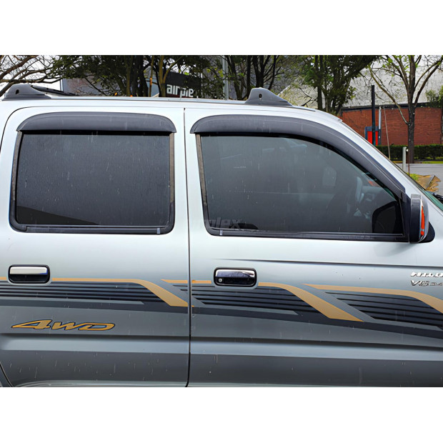 Jeu 4 déflecteurs vitre avant et arrière Toyota Hilux 1998-2004