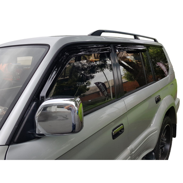 Jeu 4 déflecteurs vitre avant et arrière Toyota KZJ95 KDJ95