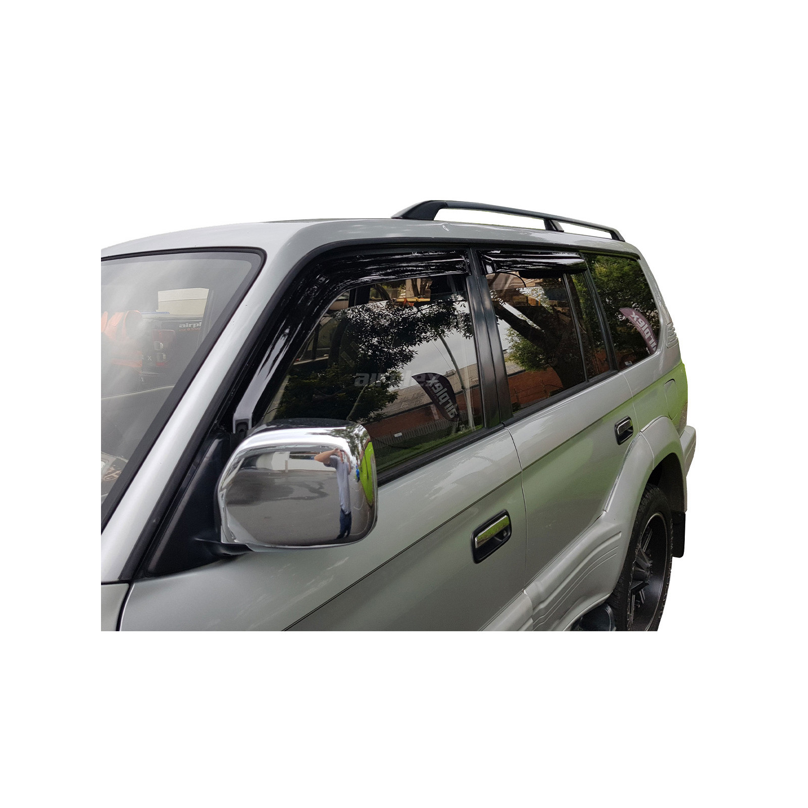 Jeu 4 déflecteurs vitre avant et arrière Toyota KZJ95 KDJ95