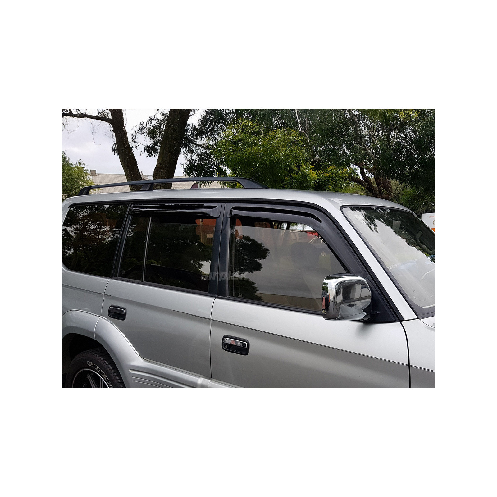 Jeu 4 déflecteurs vitre avant et arrière Toyota KZJ95 KDJ95