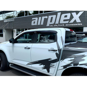 Jeu 4 déflecteurs vitre avant et arrière Isuzu Dmax N57 N60 2020+