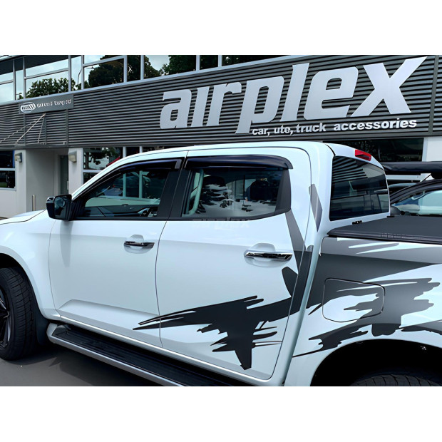 Jeu 4 déflecteurs vitre avant et arrière Isuzu Dmax N57 N60 2020+