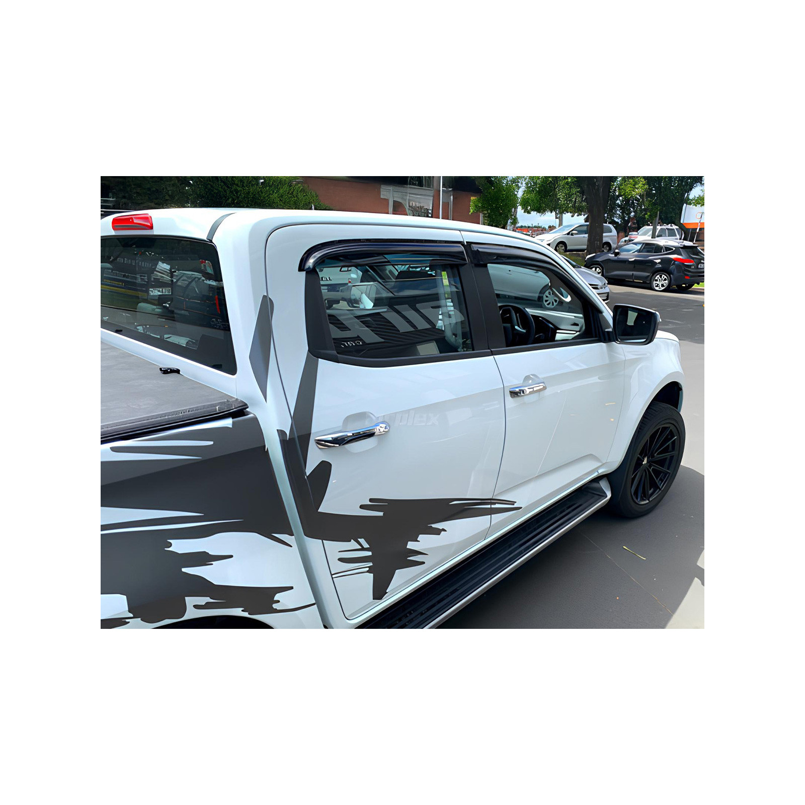 Jeu 4 déflecteurs vitre avant et arrière Isuzu Dmax N57 N60 2020+