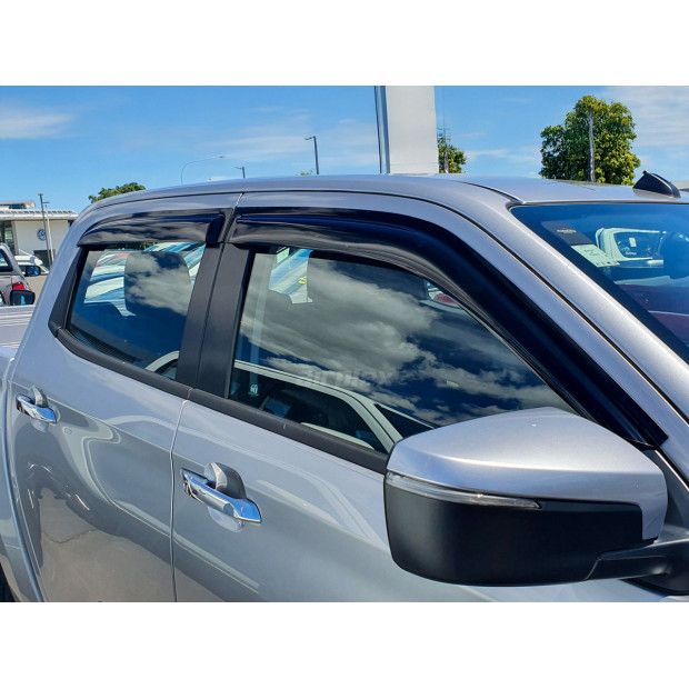 Jeu 4 déflecteurs vitre avant et arrière Isuzu Dmax N57 N60 2020+