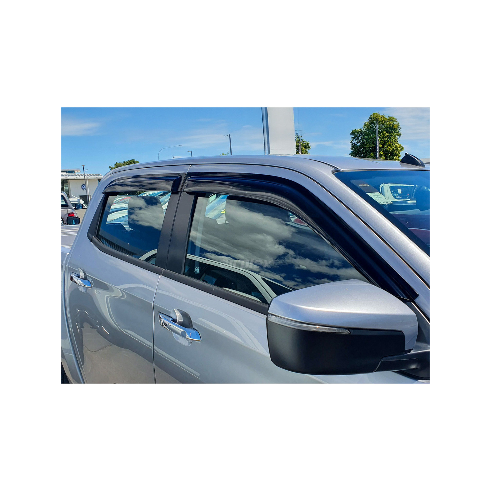 Jeu 4 déflecteurs vitre avant et arrière Isuzu Dmax N57 N60 2020+