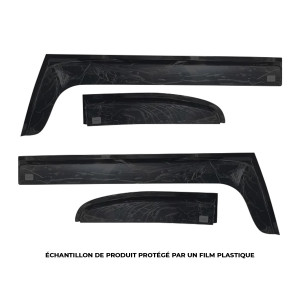 Jeu 4 déflecteurs vitre avant et arrière Toyota FJ Cruiser