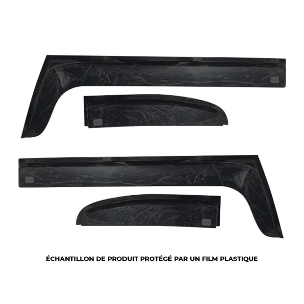 Jeu 4 déflecteurs vitre avant et arrière Toyota FJ Cruiser