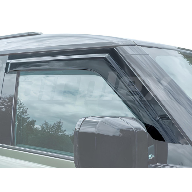 Jeu 2 déflecteurs vitre avant Defender 90 L663 2020+