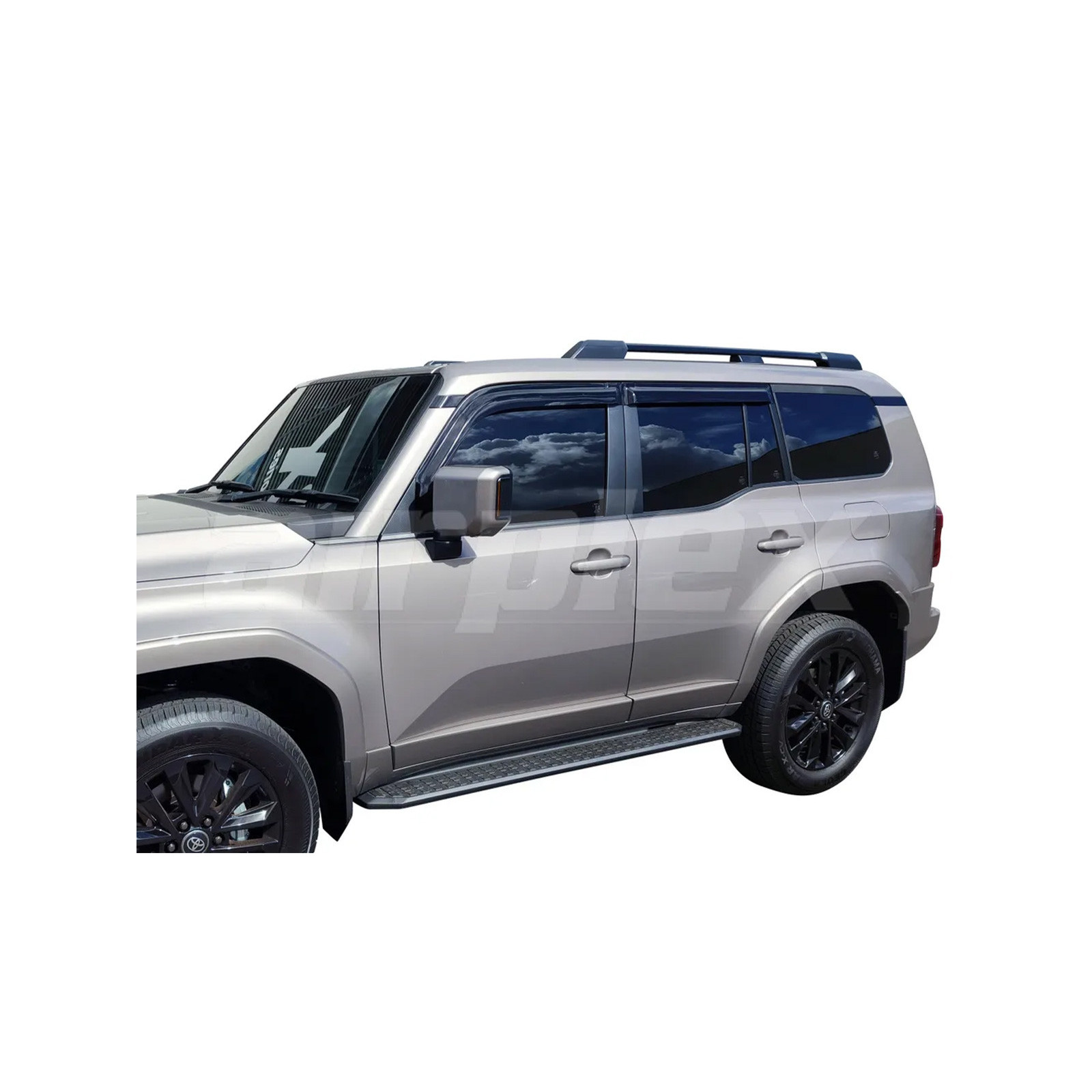 Jeu 4 déflecteurs vitre avant et arrière Toyota Land Cruiser 250 GDJ250