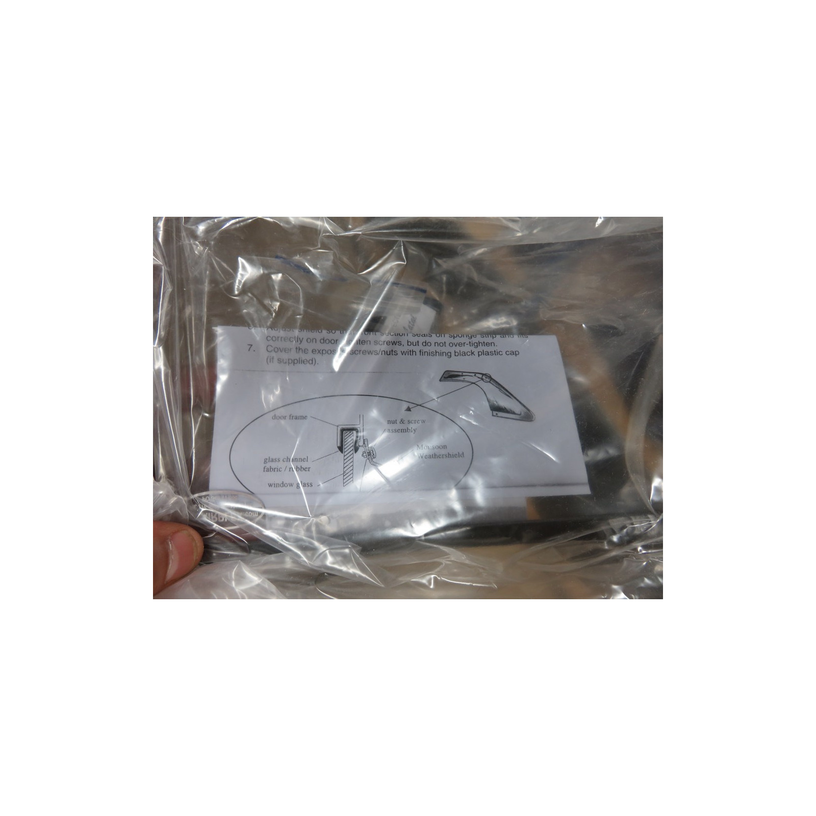 Déflecteur de vitre avant gauche HDJ80 - Gros modèle Airplex