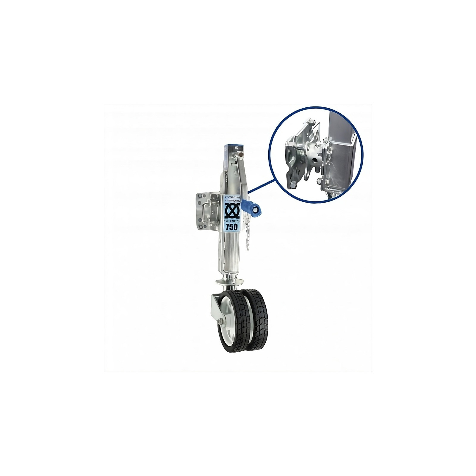 Roue jockey télescopique offroad 750Kg 285-710mm