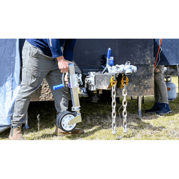Roue jockey télescopique offroad 750Kg 285-710mm
