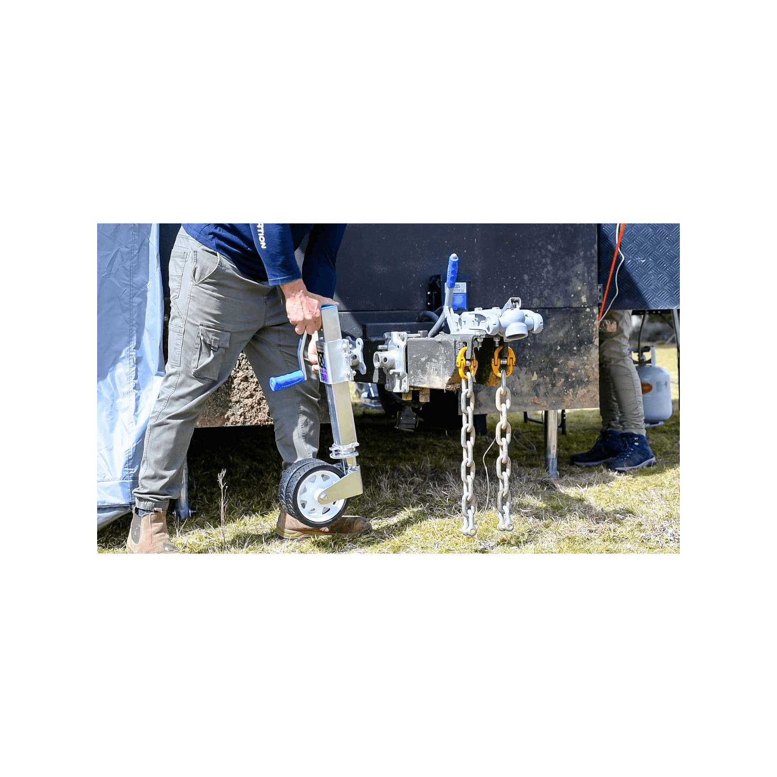 Roue jockey télescopique offroad 750Kg 285-710mm