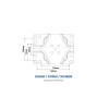 Roue jockey télescopique offroad 750Kg 285-710mm