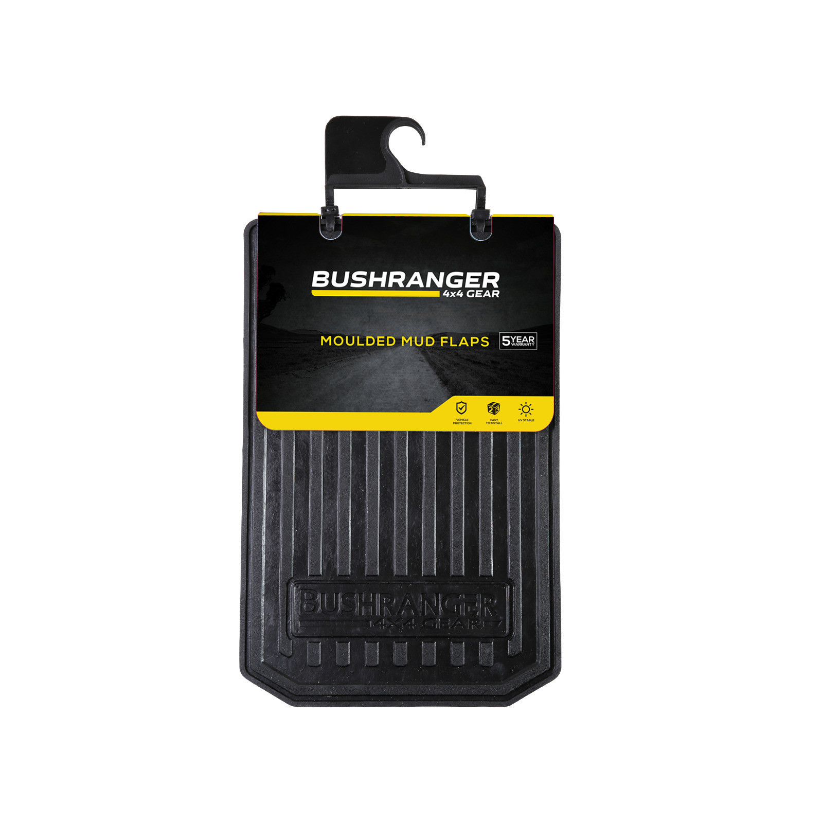BUSHRANGER MOULDED MUDFLAP0LARGE 300 X 460MM