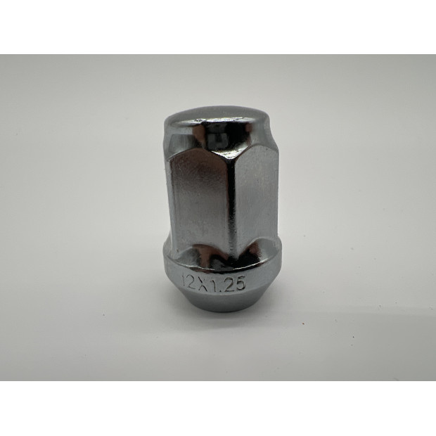 Ecrou de roue chromé 1-2” - Hex 19mm - Cône 60° - L35mm N4-Offroad