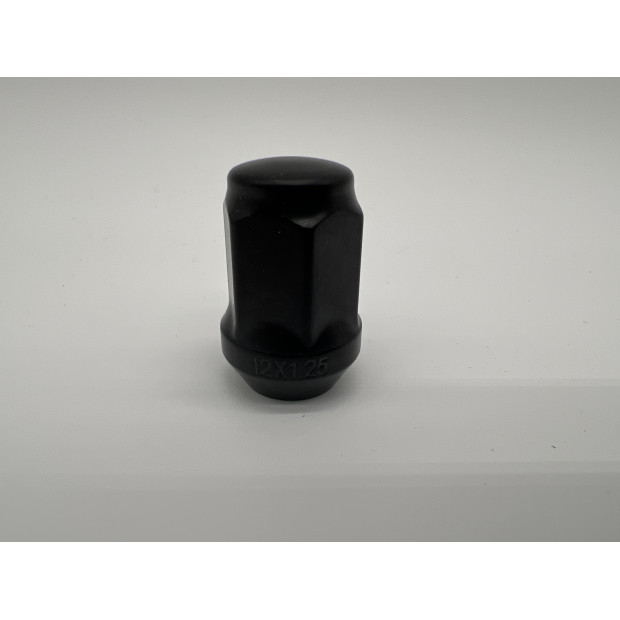 Ecrou de roue noir 1-2 - Hex 19mm - Cône 60° - L35mm N4-Offroad