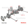 Paire biellettes barre stabilisatrice arrière complètes Nolathane KDJ12 KDJ15