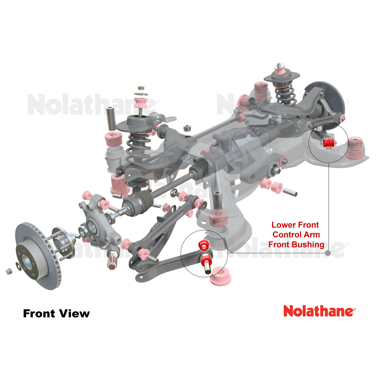 Control arm - lower front bushing