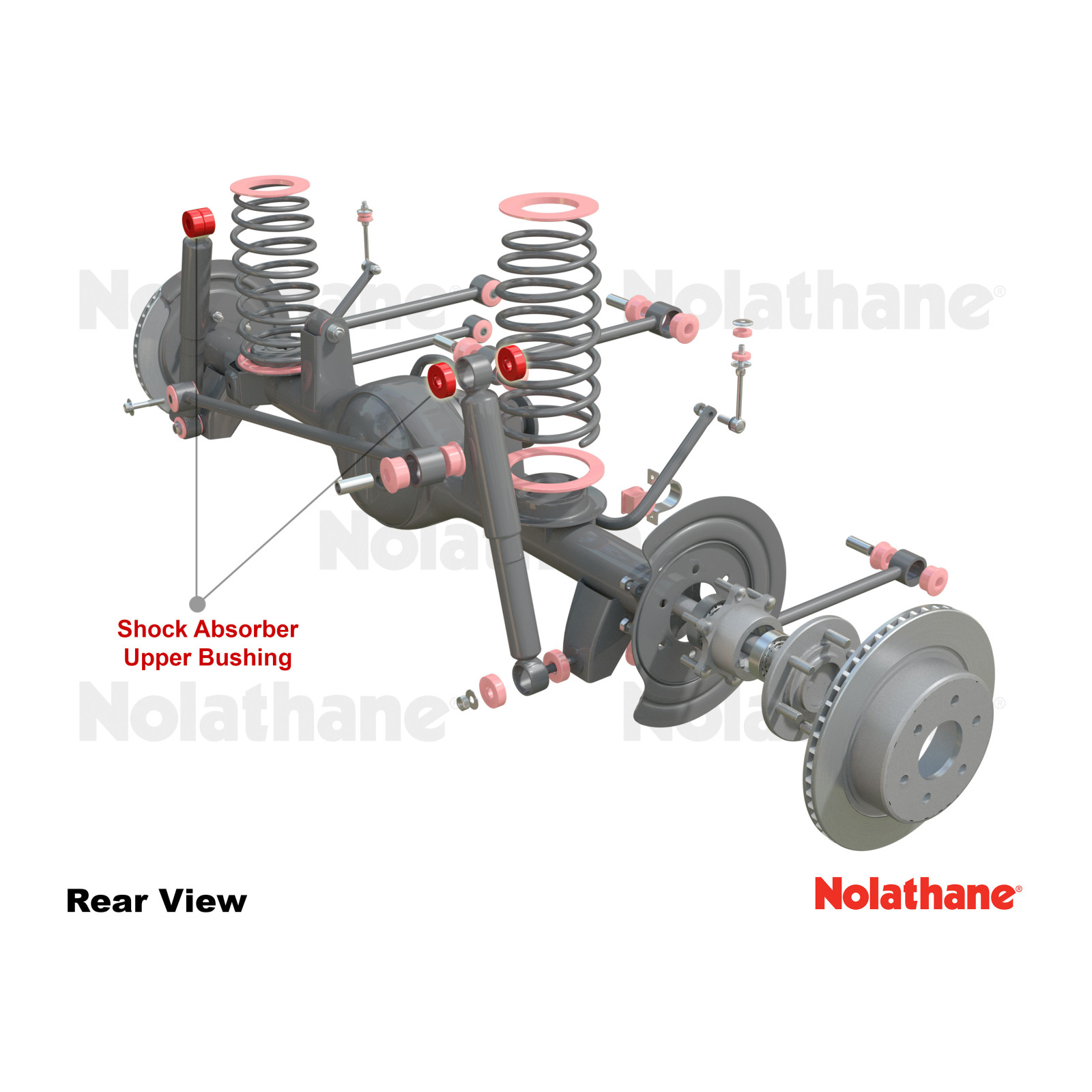 Shock absorber - upper bushing
