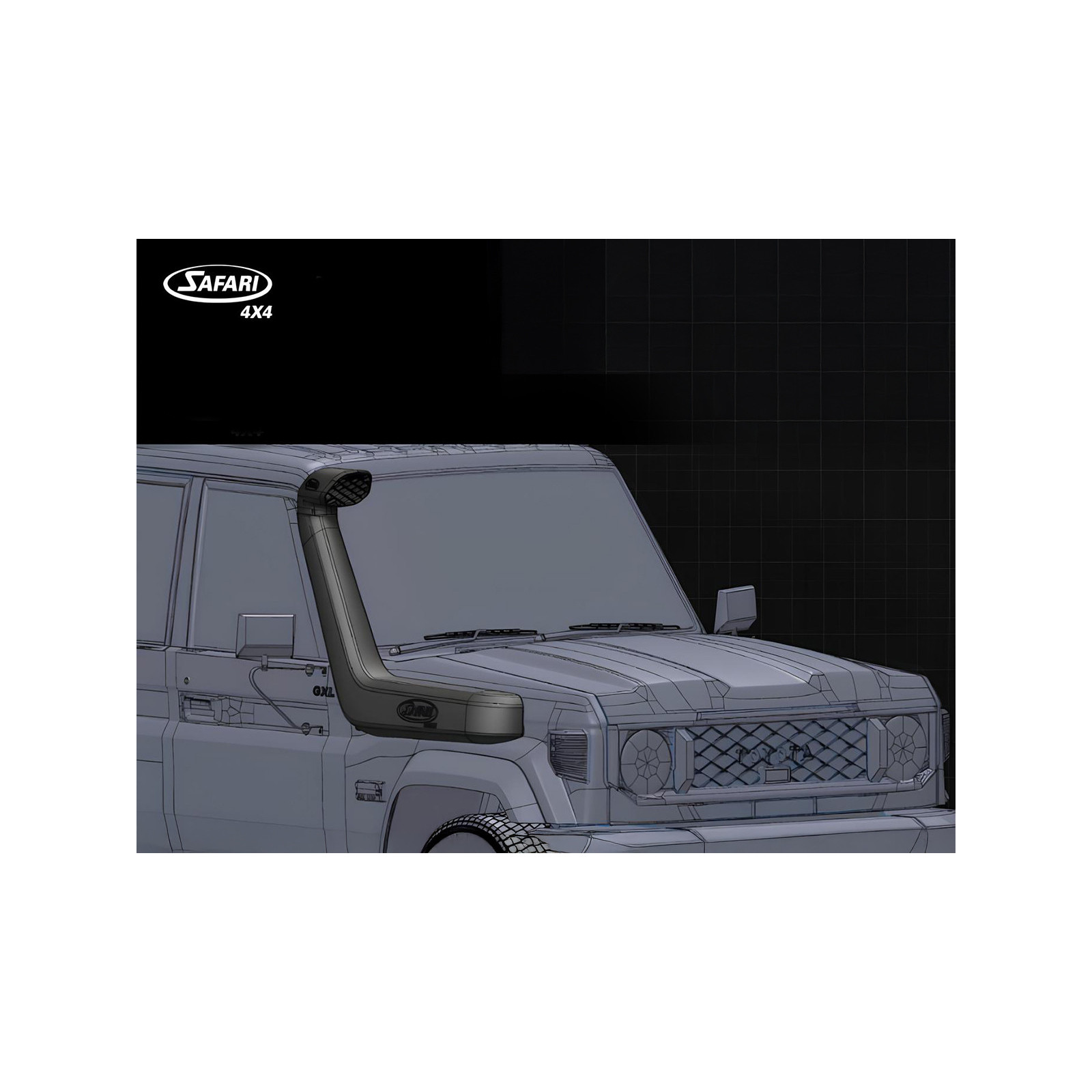 Snorkel Safari Armax Toyota Land Cruiser HZJ7 GDJ7 2024+