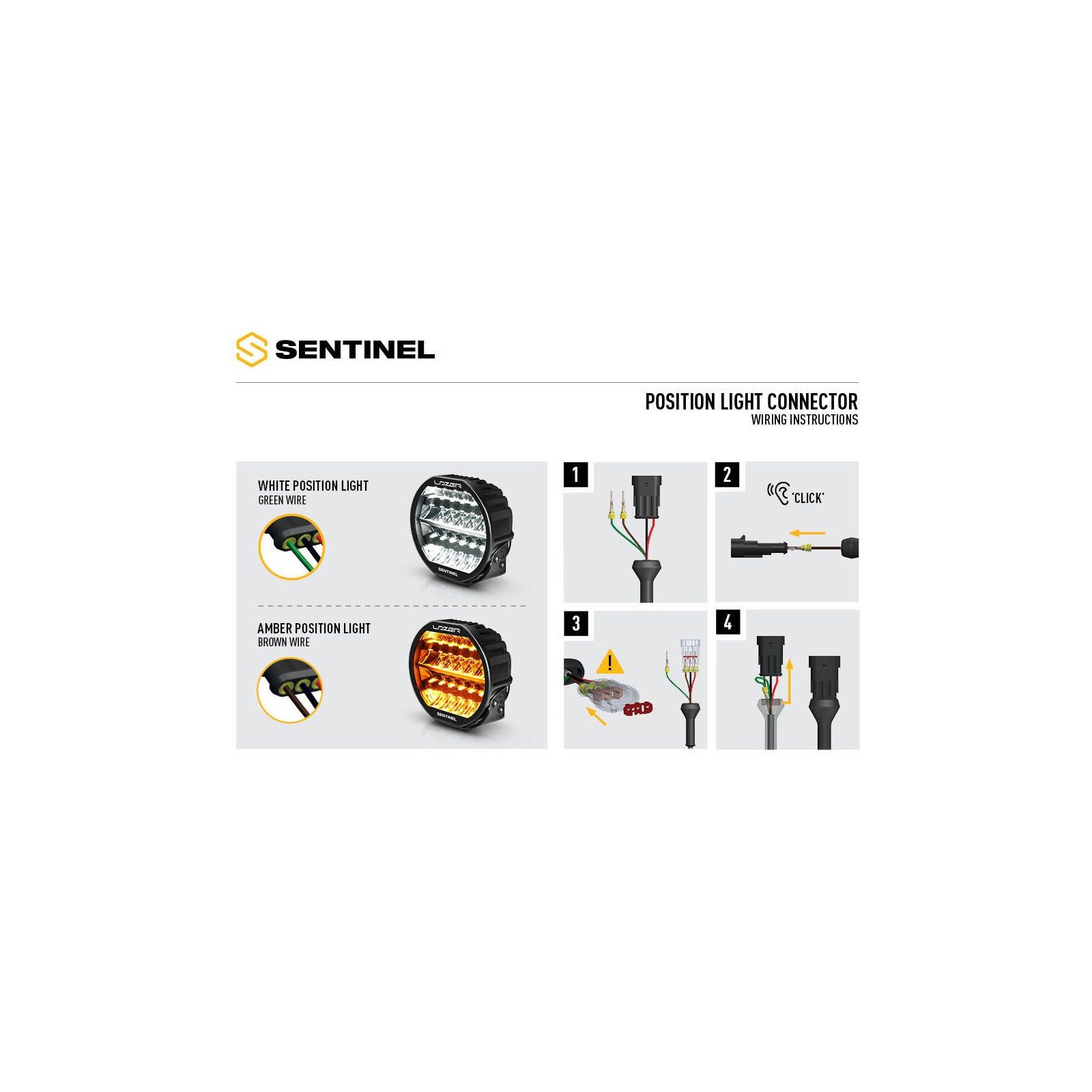 PHARE LED LAZER SENTINEL 9" HIGHLINE - WHITE