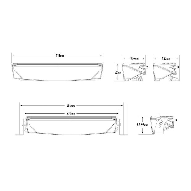PHARE LED LAZER AIR-55