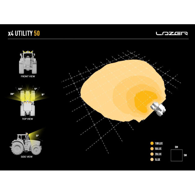 PHARE LED LAZER UTILITY-50 NOIR BEACON
