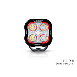 PHARE LED LAZER UTILITY-50 NOIR - FEU ARRIERE ROUGE