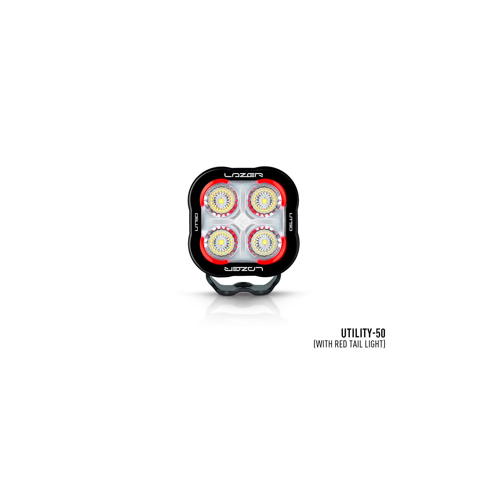 PHARE LED LAZER UTILITY-50 NOIR - FEU ARRIERE ROUGE