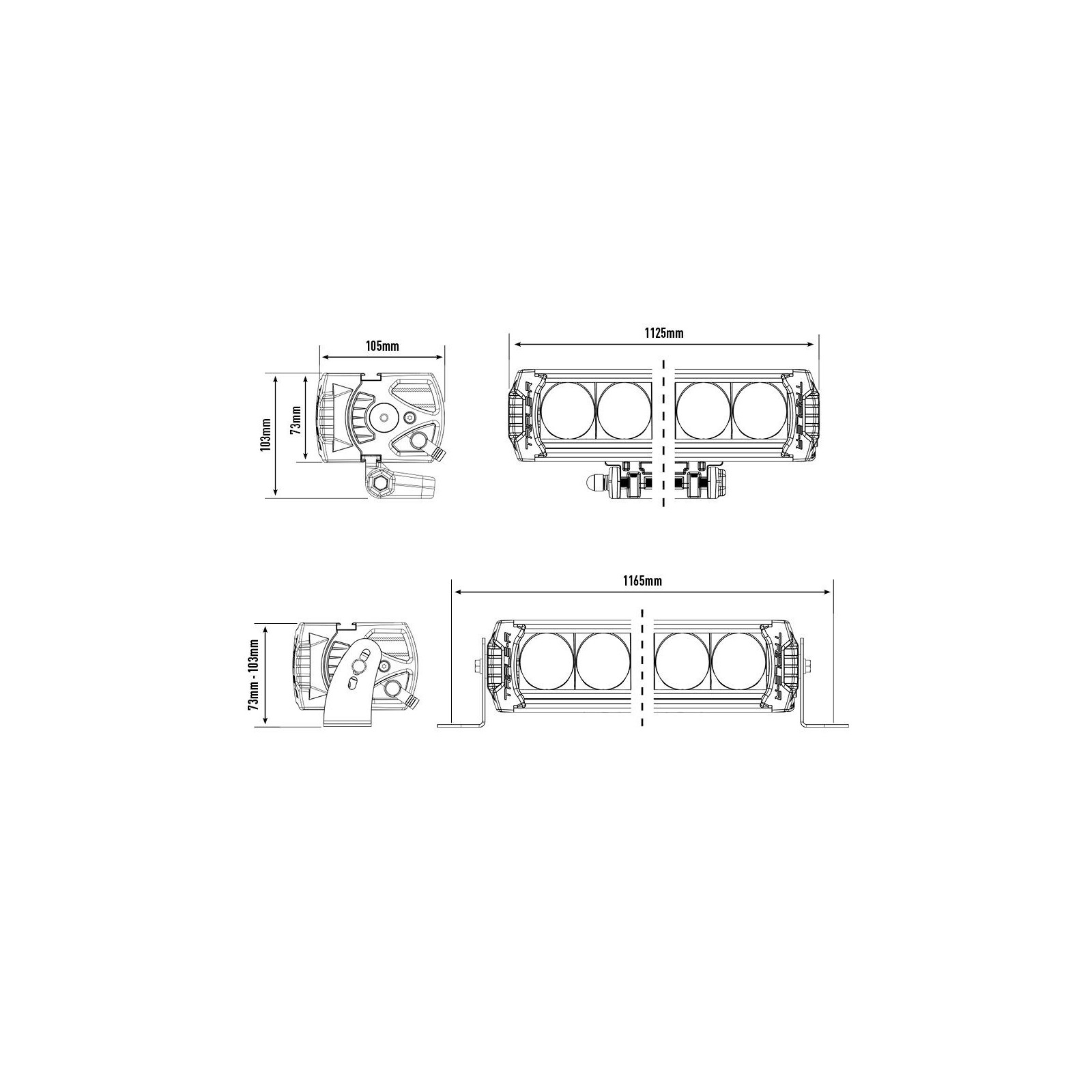 PHARE LED LAZER TRIPLE-R 24 ELITE +