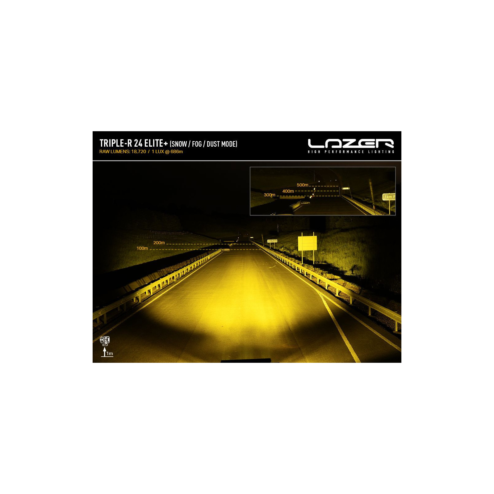 PHARE LED LAZER TRIPLE-R 24 ELITE +