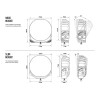 PHARE LED LAZER SENTINEL 9"  /  BLANCHE - Avec feux de position