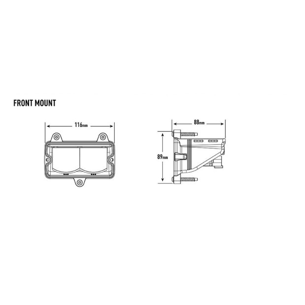PHARE LED LAZER CARBON-2 DRIVE (GEN3) - Front Mount