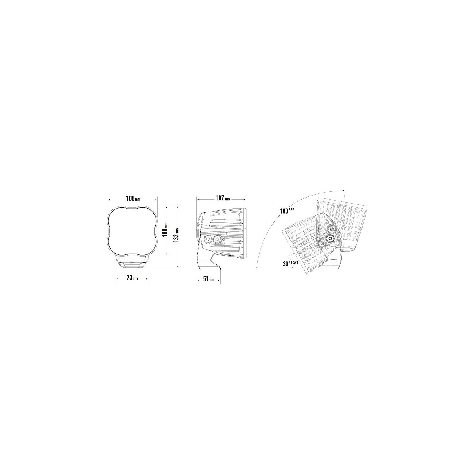 PHARE LED LAZER RACE POD - SPOT