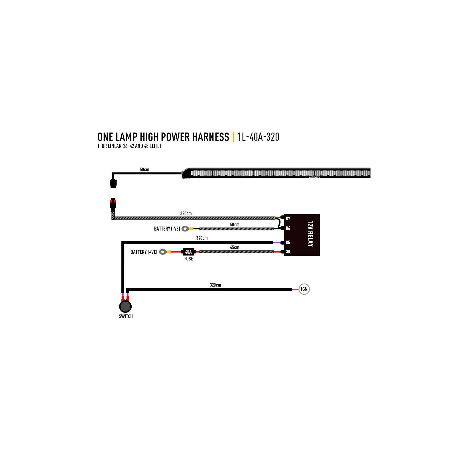 PHARE LED LAZER LINEAR 42 ELITE