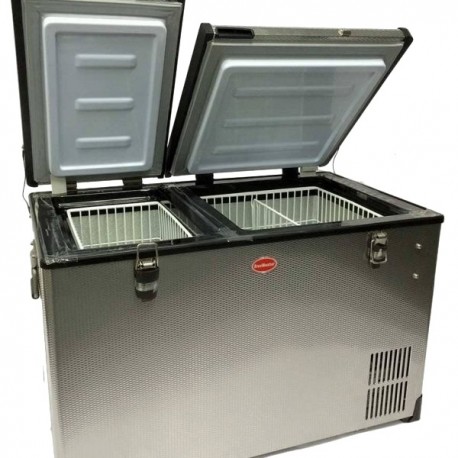 Réfrigérateur congélateur portable à double compartiment SNOMASTER  SMDZ-CL56D • 56 litres • 12v 24v 220v • SMDZ-CL56D