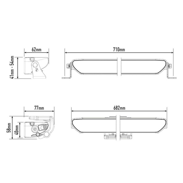 PHARE LED LAZER LINEAR 24 FLOOD