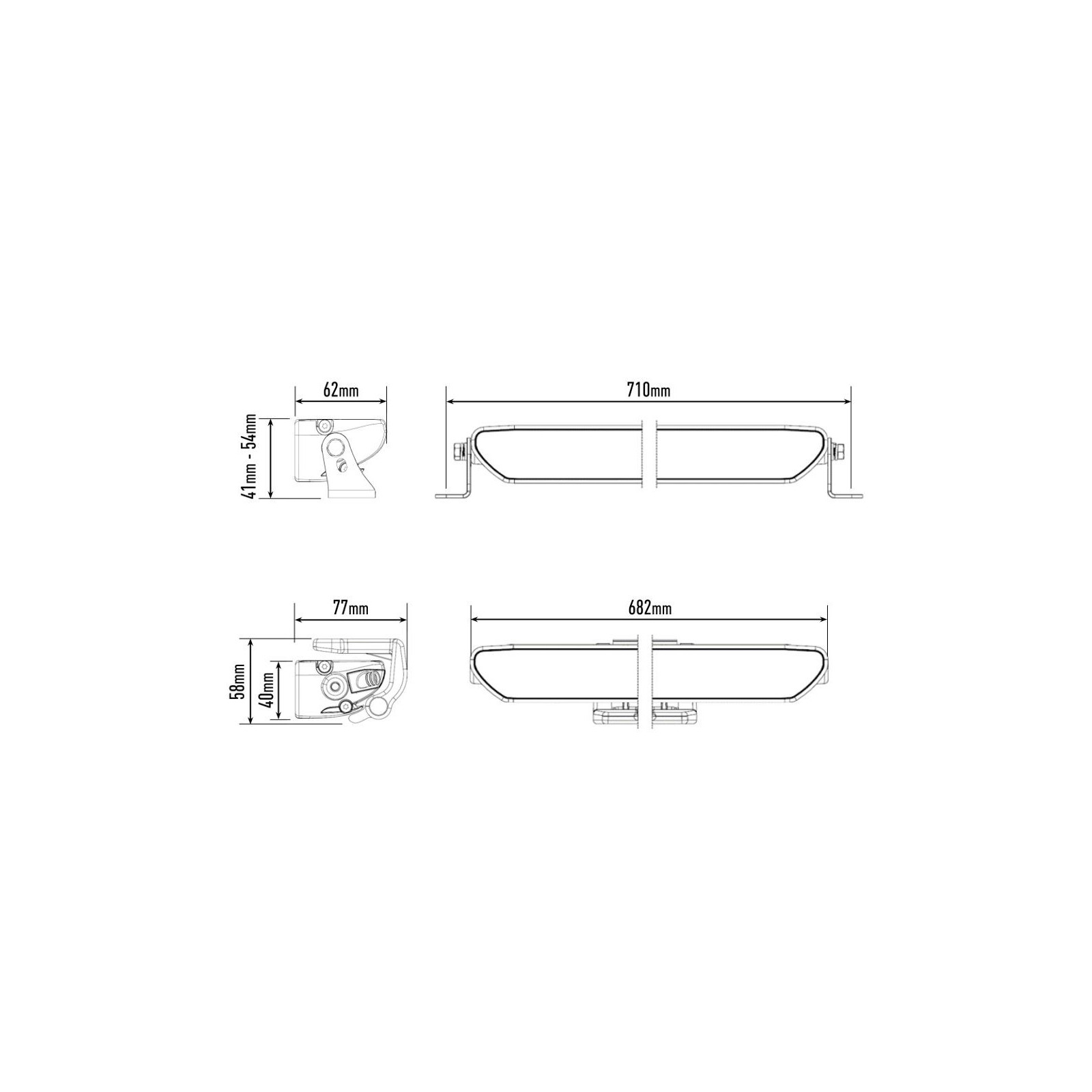 PHARE LED LAZER LINEAR 24 FLOOD