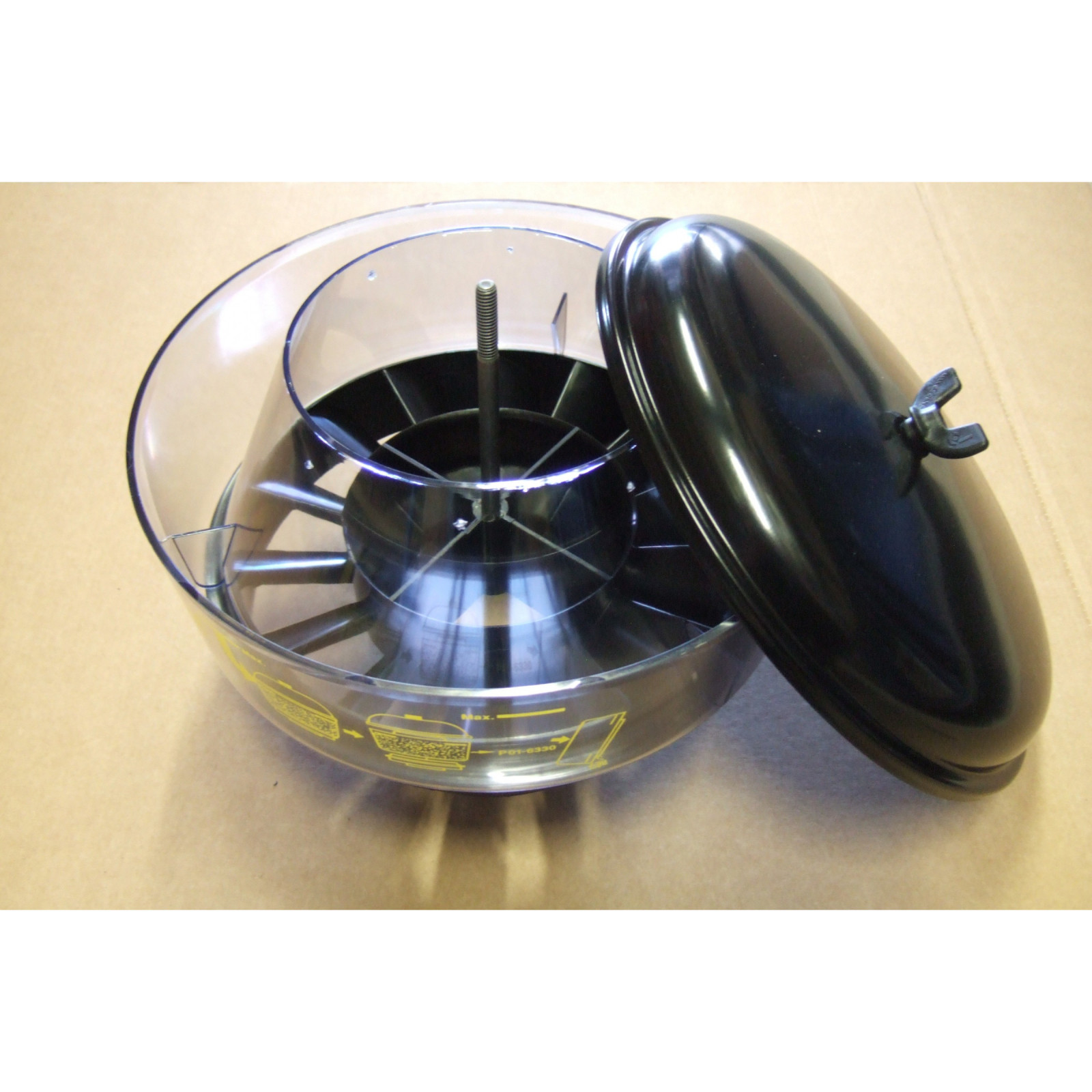 Préfiltre cyclonique Donaldson transparent Ø10" avec entrée Ø3"