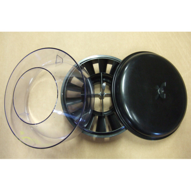 Préfiltre cyclonique Donaldson transparent Ø10" avec entrée Ø3.8"