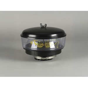 Préfiltre cyclonique Donaldson transparent Ø10" avec entrée Ø4" snorkels HP