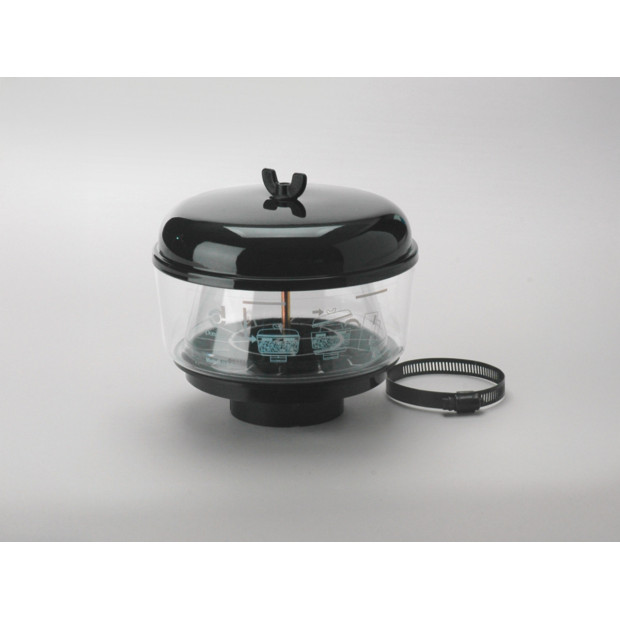 Préfiltre cyclonique Donaldson transparent Ø7" avec entrée Ø3"