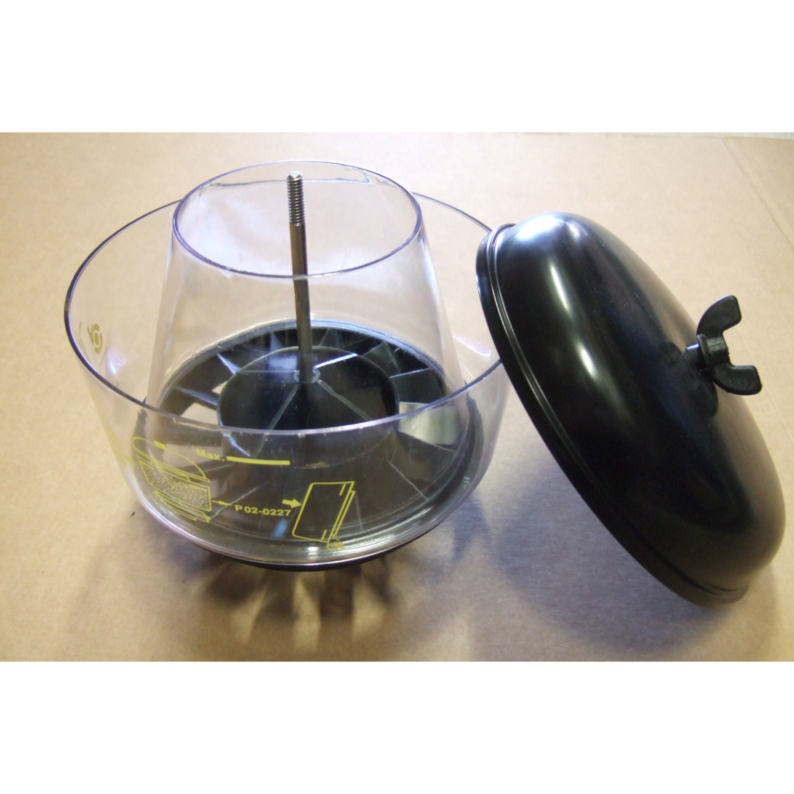 Préfiltre cyclonique Donaldson transparent Ø7" avec entrée Ø3"