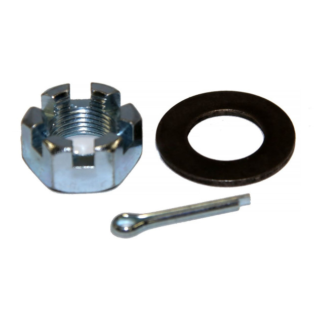 Set écrou rondelle et goupille de pivot pour porte roue arrière Kaymar